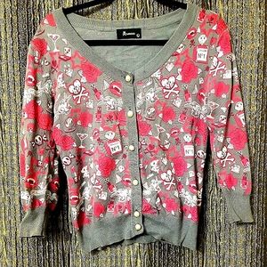 Tokidoki Mixed Character Cardigan L